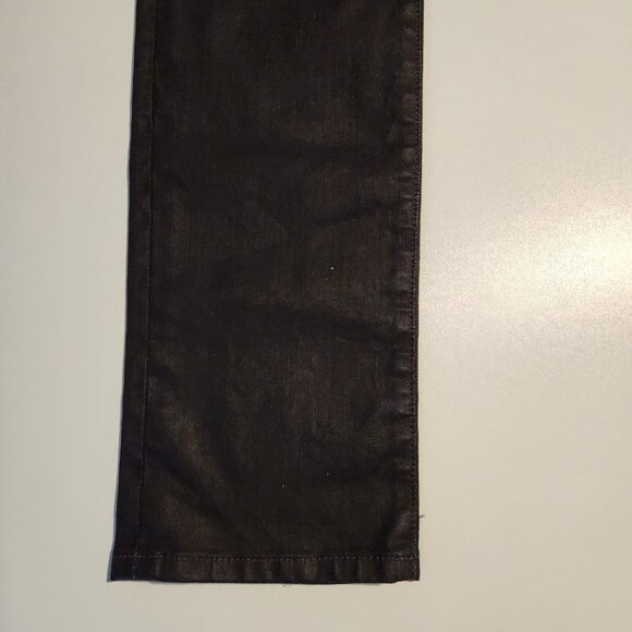 Joe’s Jeans Harley Skinny Mid-Rise Black Wax Coated Jeans Size 28 NEW NWT - Picture 9 of 16